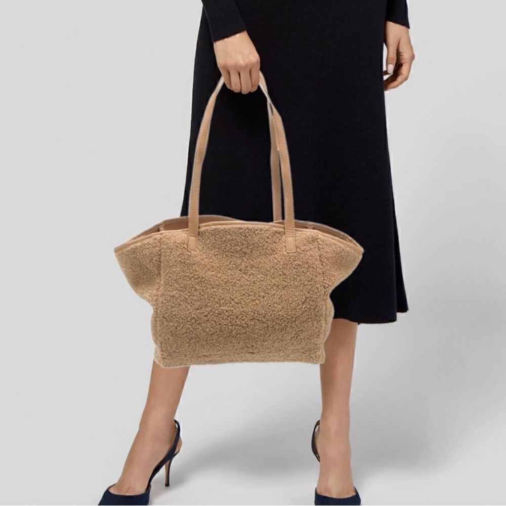 Neiman Marcus Faux Fur Tote